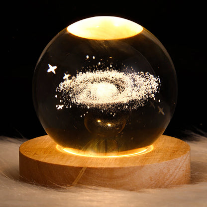 Boule de galaxie en cristal modèle 3D